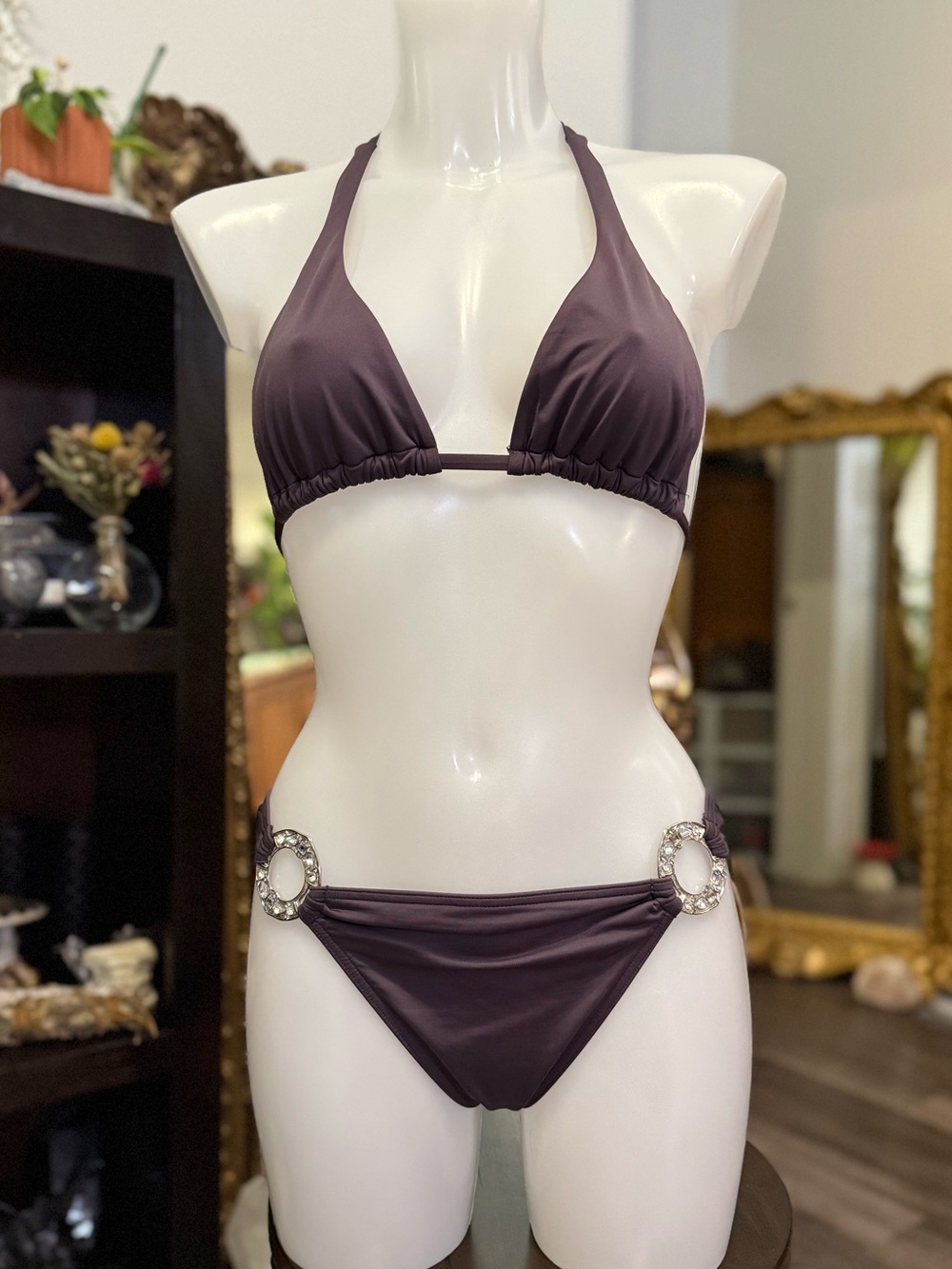 Victoria's Secret Plum Halter Bikini